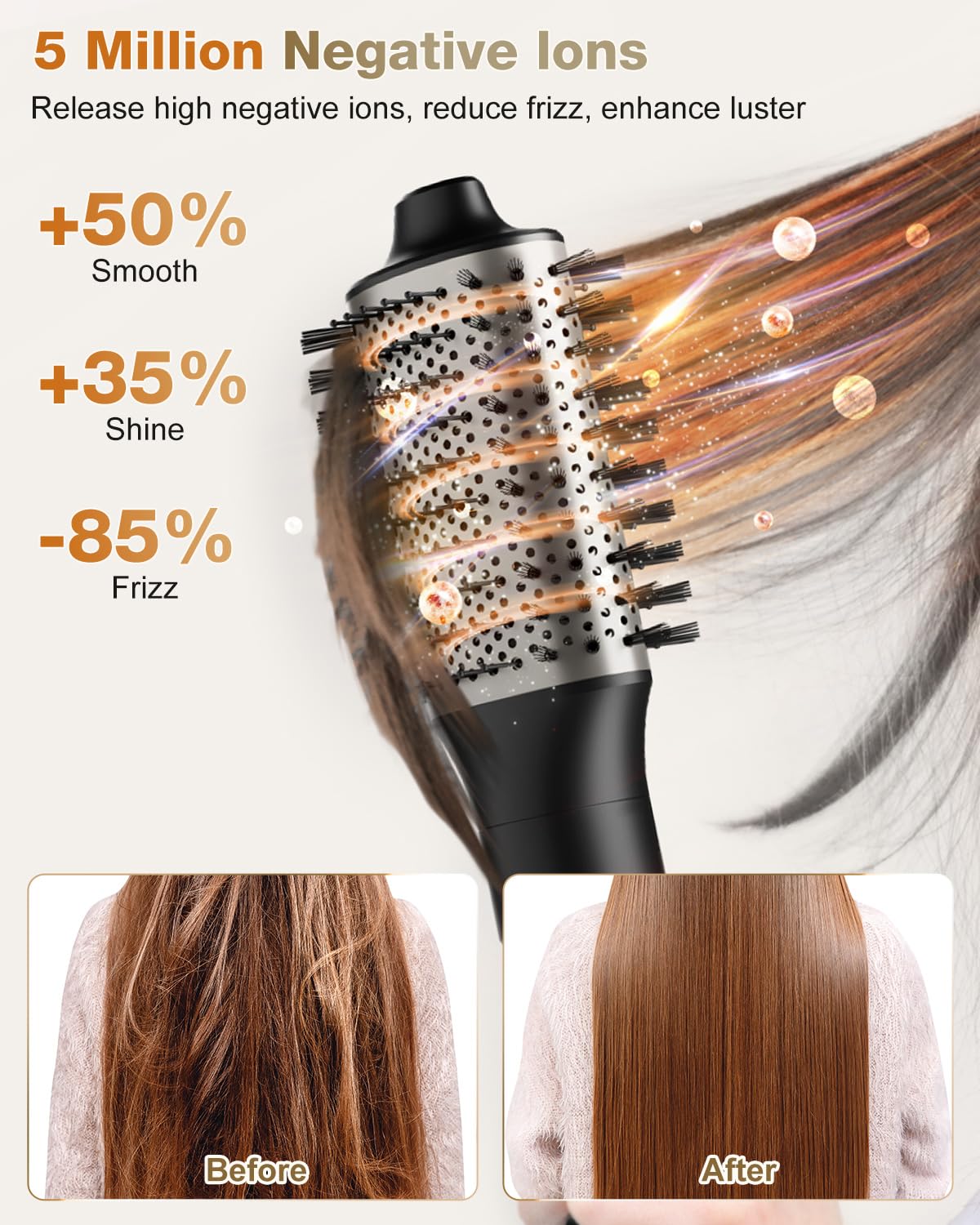 7magic thermal-control-display ensures safe, low-heat styling to protect hair shine