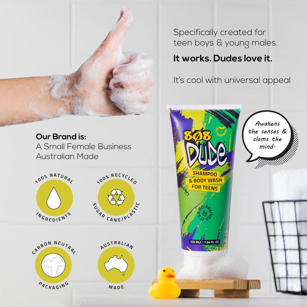 808 Dude Australian-made, female-owned branding reinforces quality and ethics