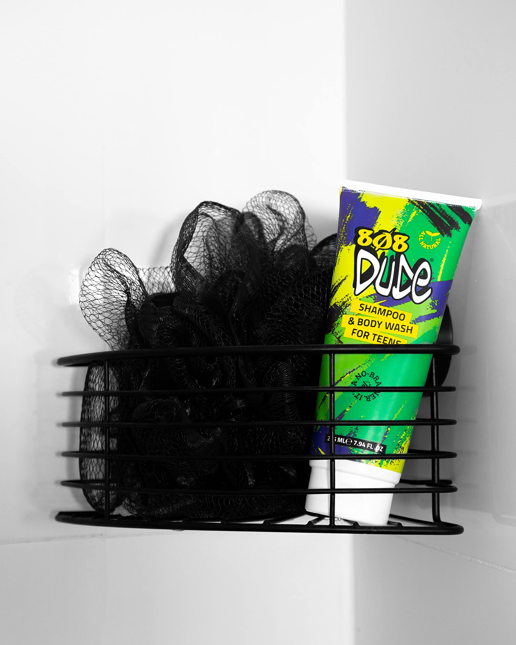 808 Dude teen boy shower routine image highlights easy daily cleansing