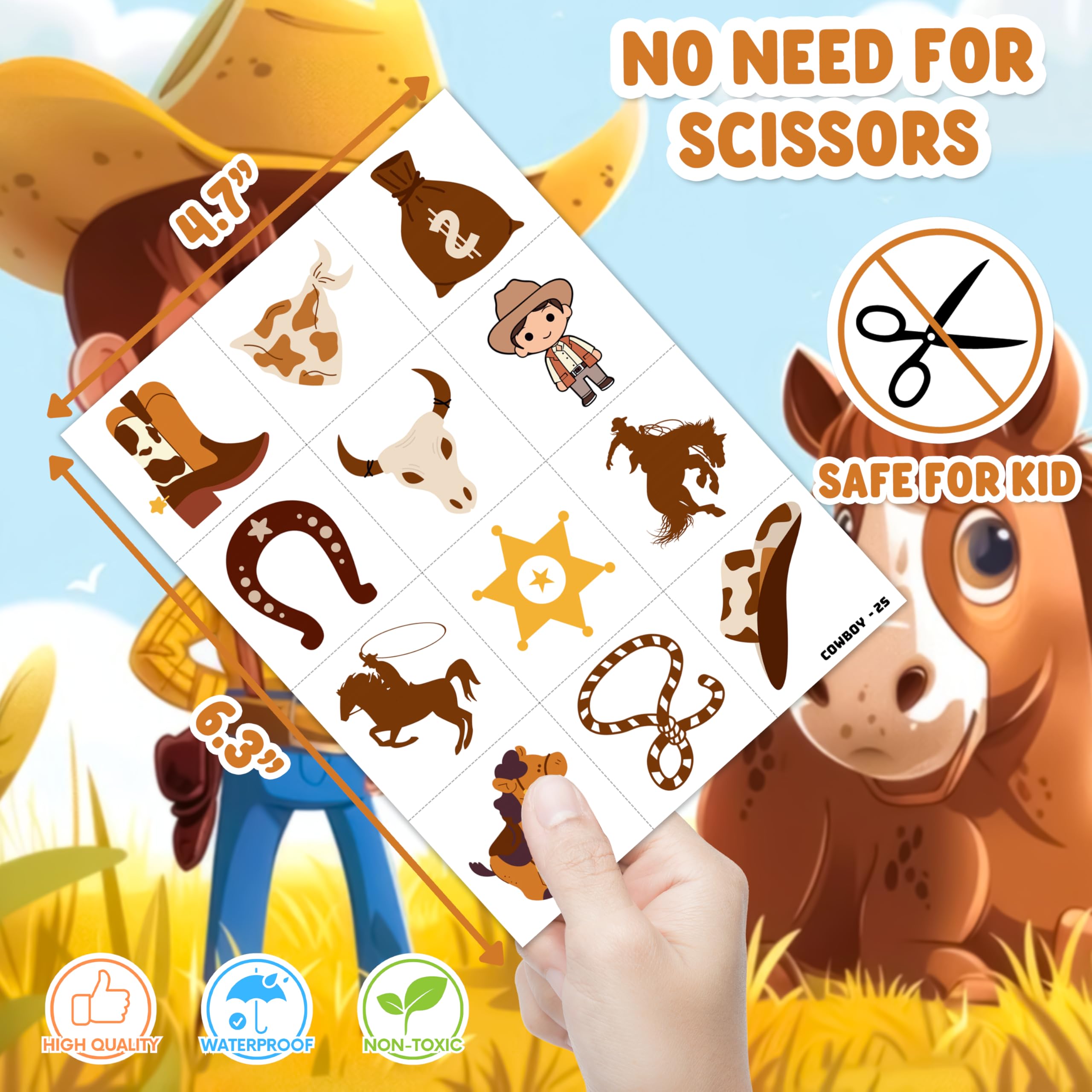 The 91STICKYHAND cowboy-theme-party-setup enhances Wild West themed events.