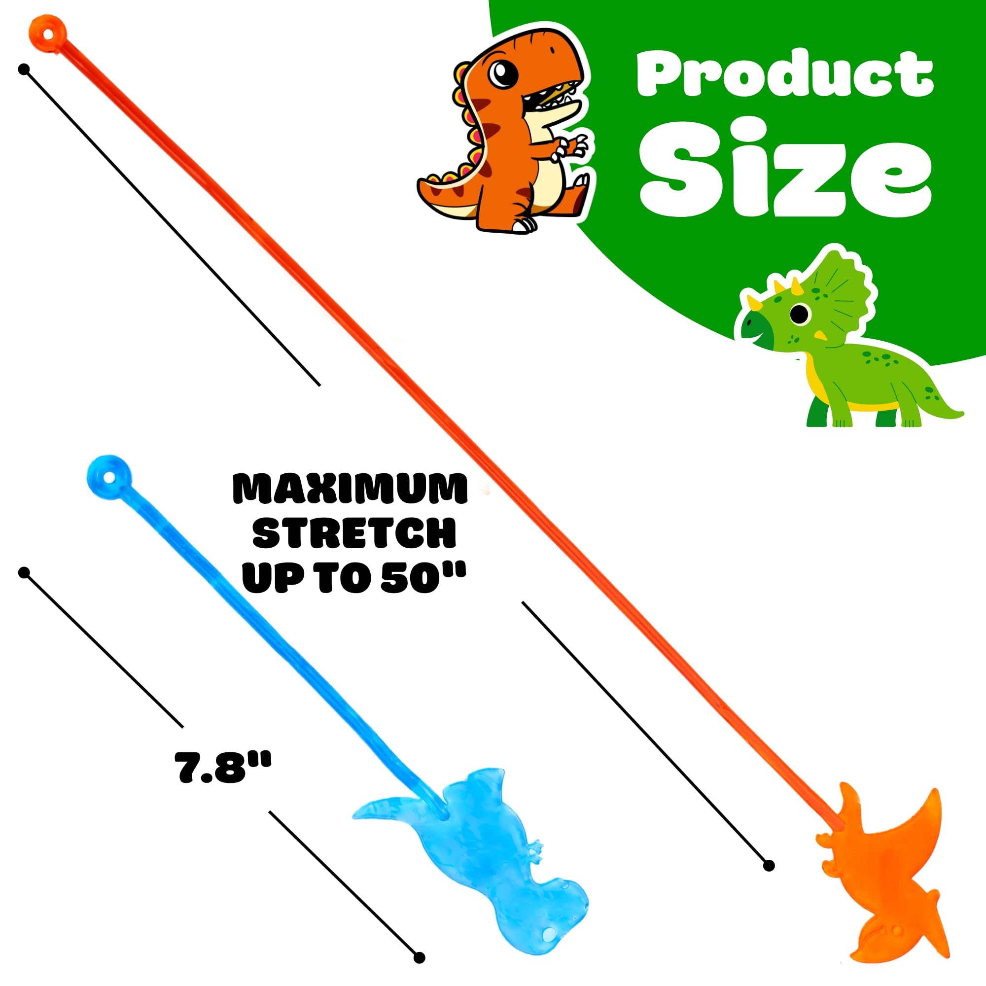 91STICKYHAND bright dinosaur designs great for goodie bags