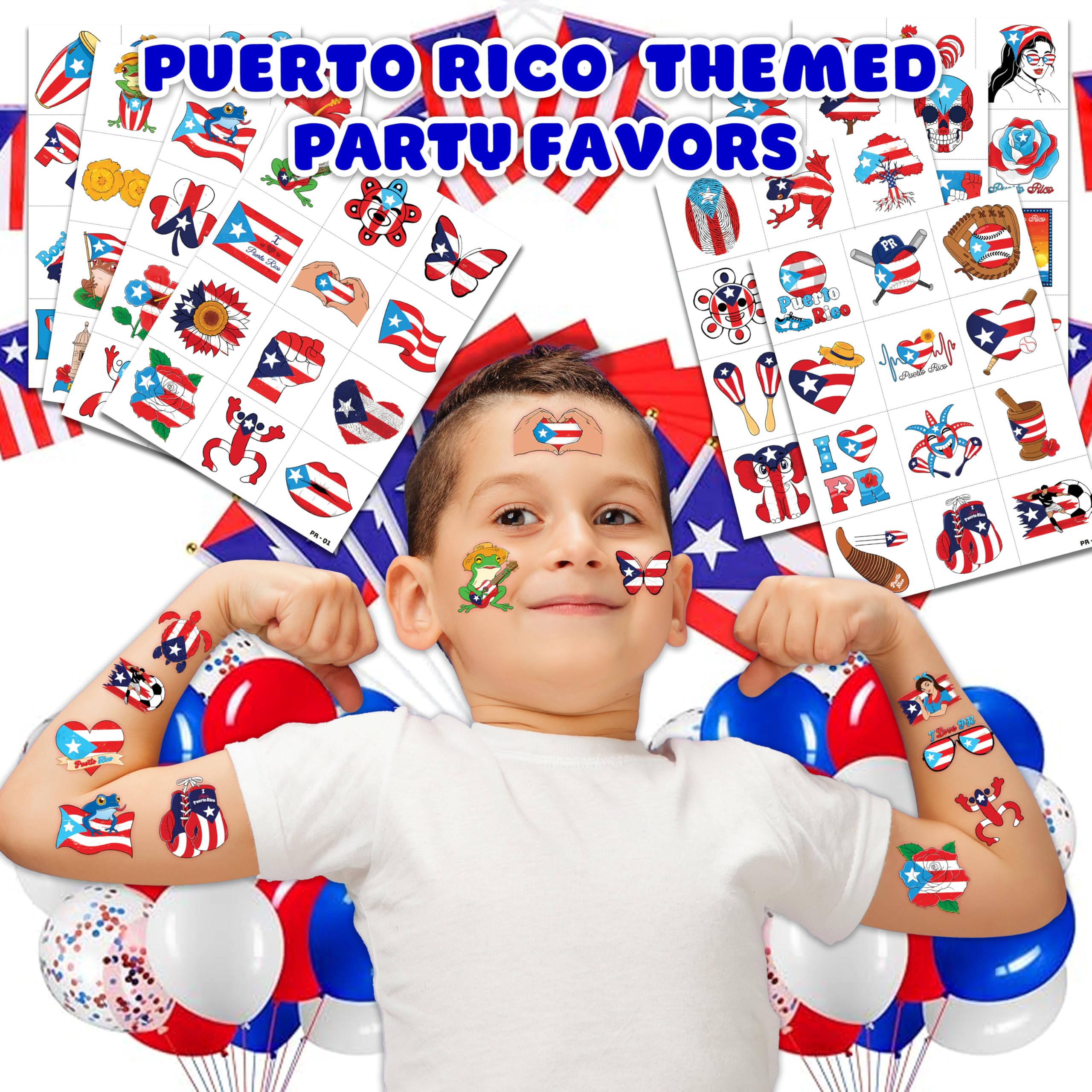 91TATTOOS Puerto Rico flag tattoo designs variety for playful party decor and activities