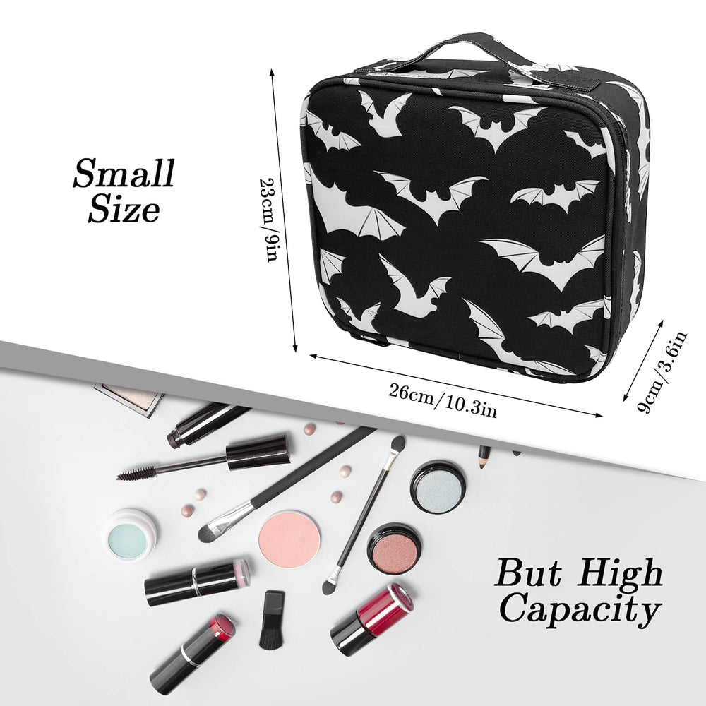9CH Goth makeup organizer bag compact-size for easy packing in luggage