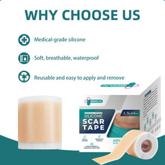 IBEELIV silicone scar gel sheets application shows easy-to-use scar care routine.