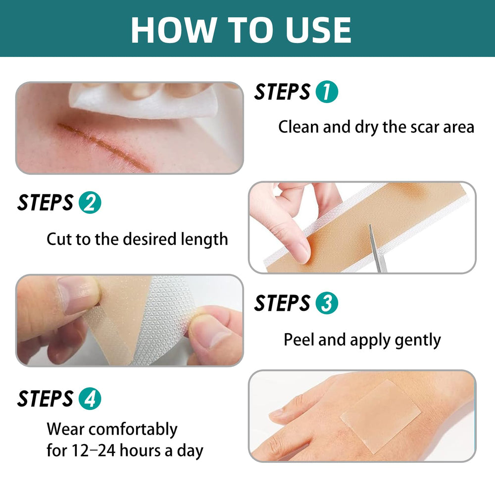 IBEELIV silicone scar gel sheets reusable design offers cost-effective ongoing care.
