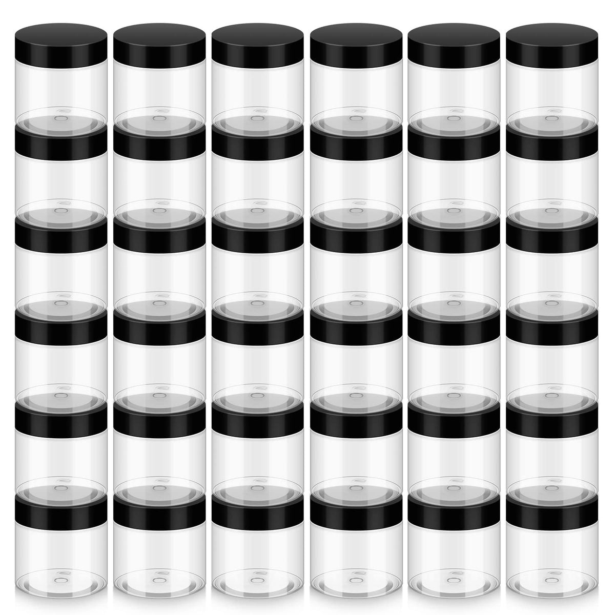 Loretoy 4oz jar with lid for cosmetics and travel storage.