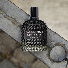A Center Valentine Milano spray action, convenient pulse-point application for all-day confidence.