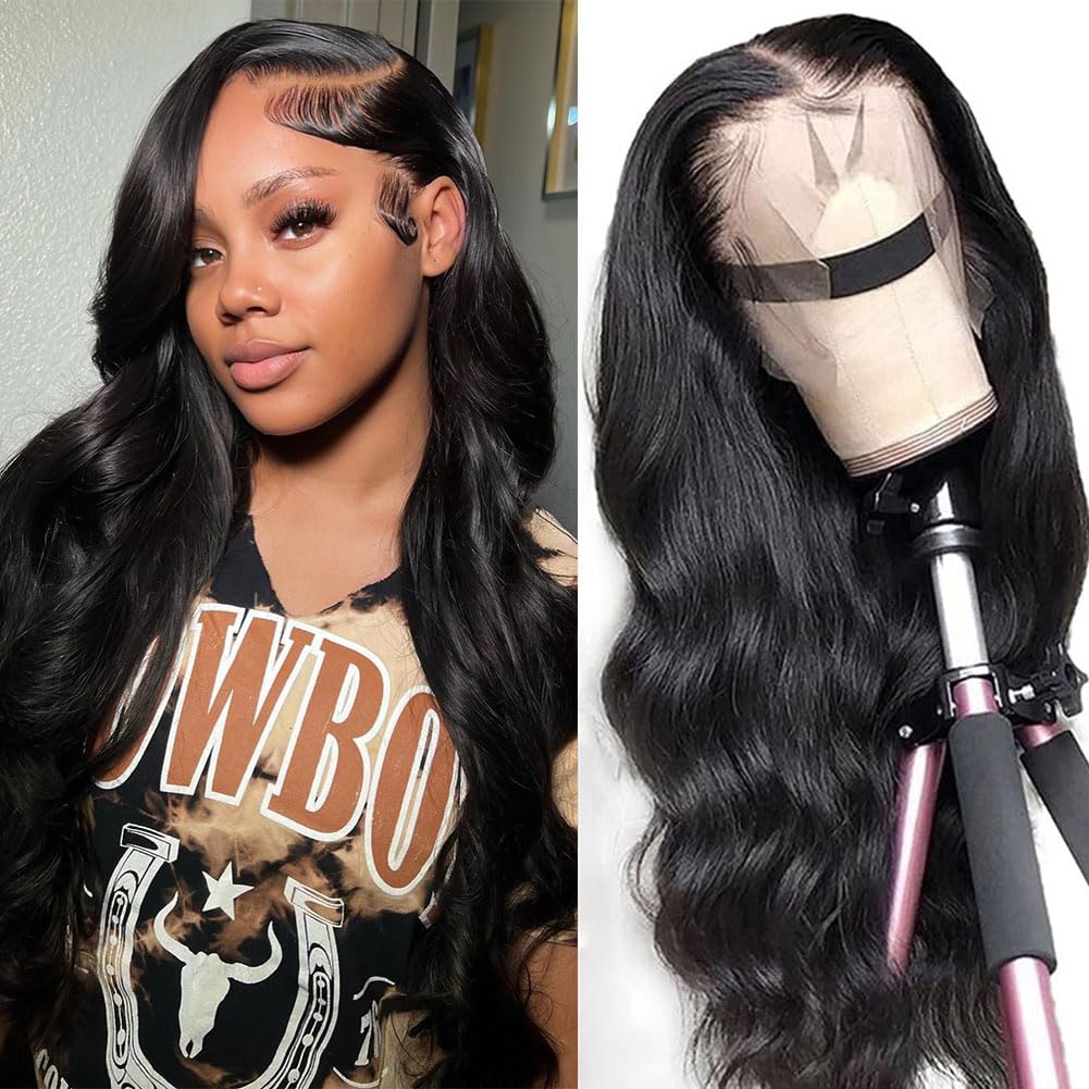 A FUTURE TONGMEI 13x4 body wave front wig closeup shows natural texture for everyday confidence.