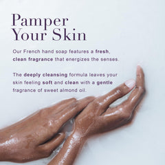 A LA MAISON 1828-crafted French soap image highlights heritage craftsmanship and premium cleansing experience.