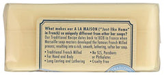 A LA MAISON Fresh Sea Salt Bar Soap unwrap reveals silky lather for skin friendly cleansing.