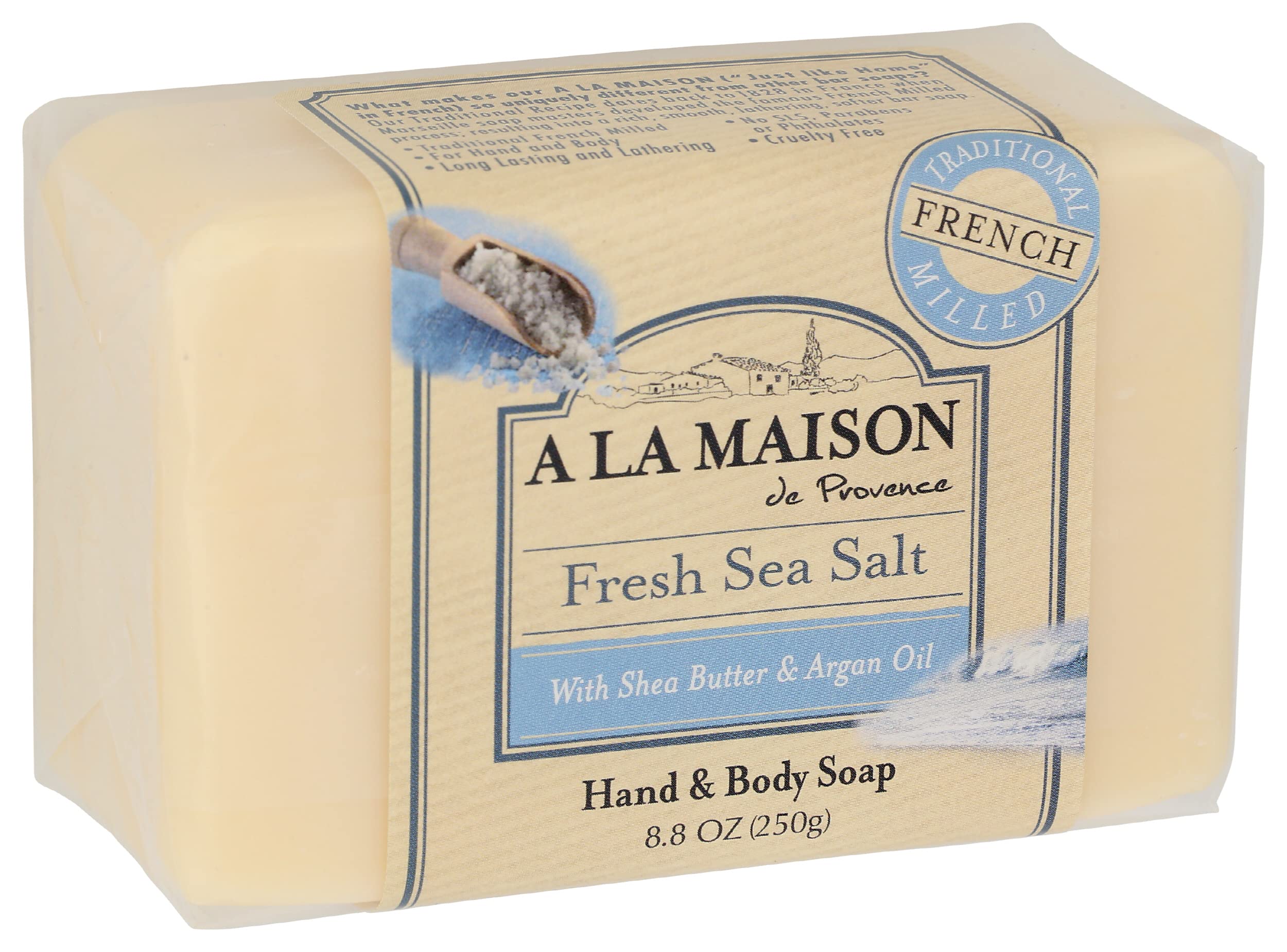 A LA MAISON vegan cruelty free biodegradable badge signals ethical skincare choices.