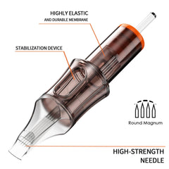 A-minusone anti-backflow stabilizer design reduces ink backflow and tip wobble during use.