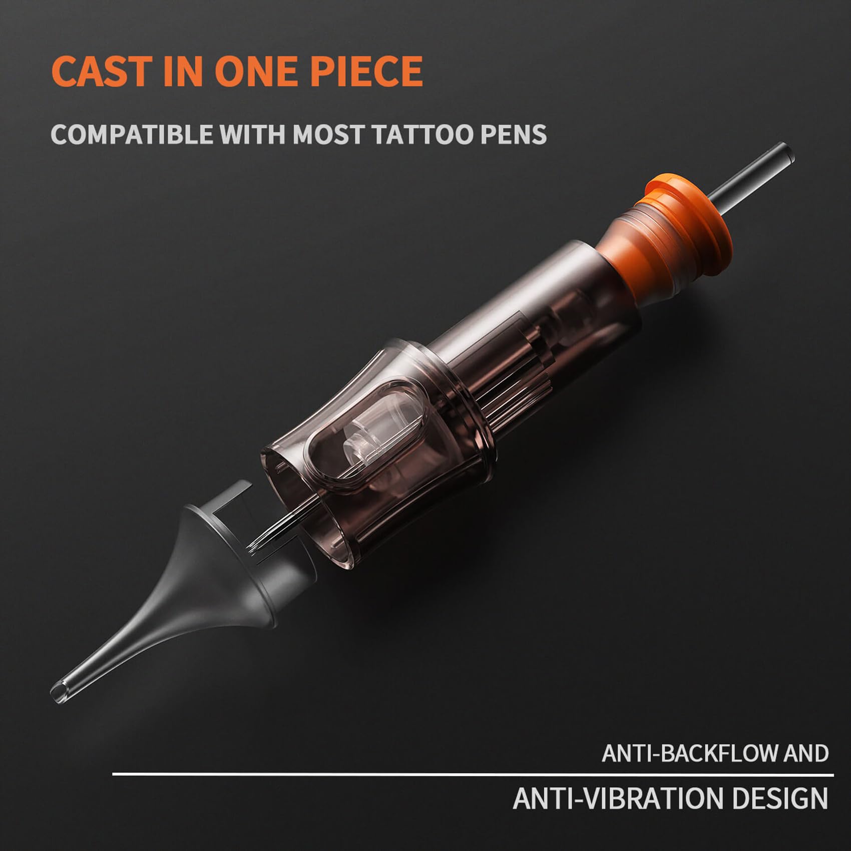 A-minusone EO sterilized single-use cartridges ensure hygiene between clients