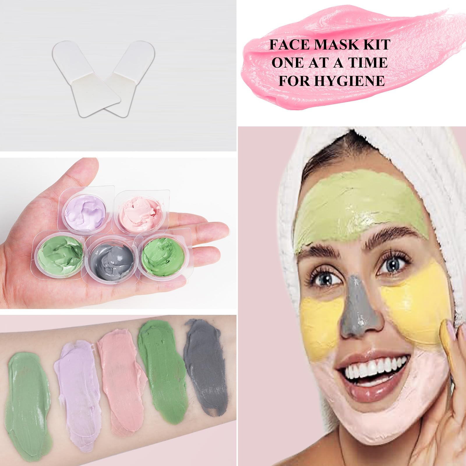 Aaenouicfs clay mask pods 24k gold close-up for skin radiance and refreshed tone.