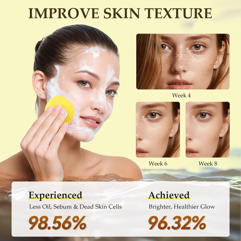 AAGJ Turmeric Kojic Acid Cleansing Pads microfiber-side detail for gentle exfoliation.
