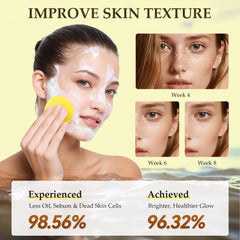 AAGJ Turmeric Kojic Acid Cleansing Pads microfiber-side detail for gentle exfoliation.