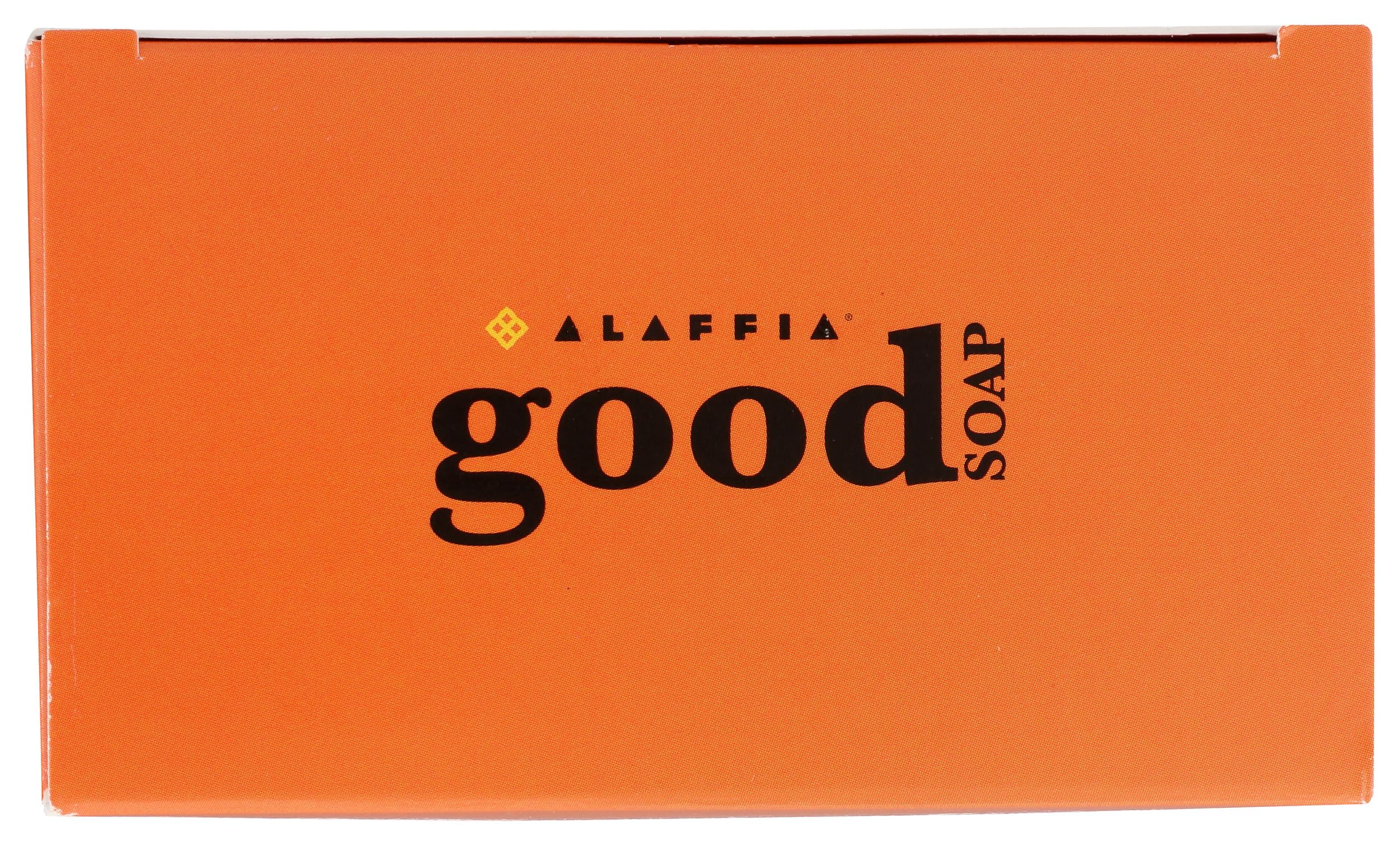 Alaffia fragrance-free good soap ingredients close-up reveals simple, skin-friendly formulation