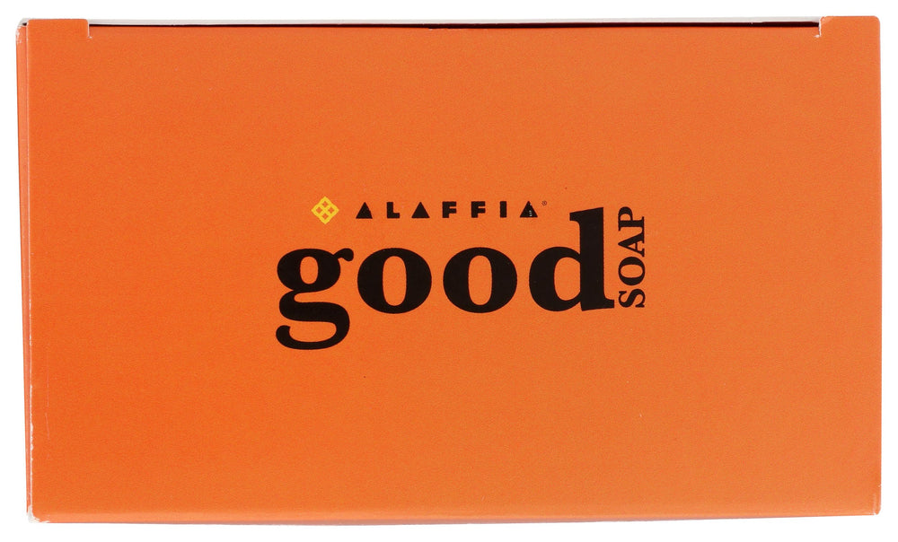 Alaffia fragrance-free good soap ingredients close-up reveals simple, skin-friendly formulation