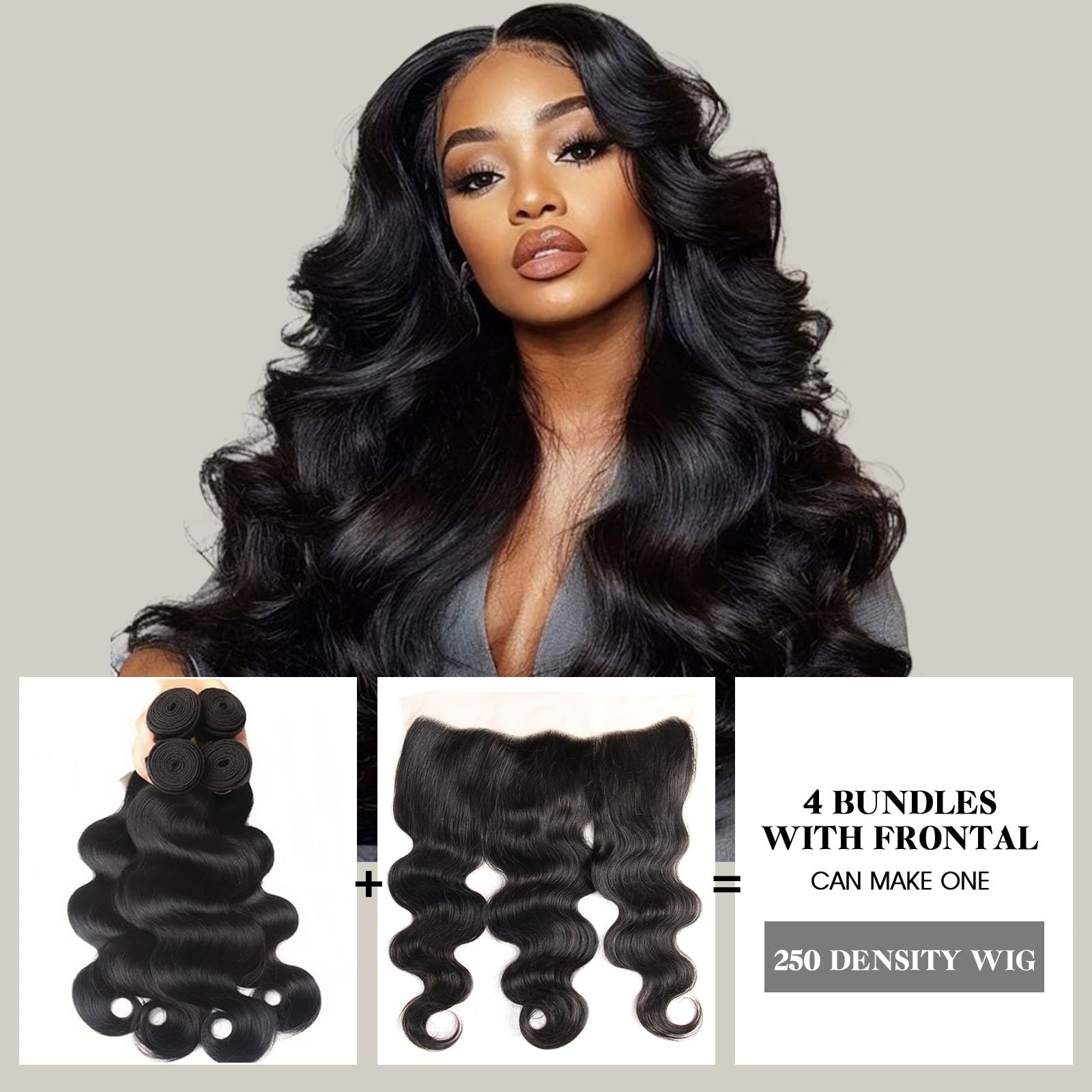 Aallinine Brazilian virgin Remy bundles look silky, soft, and tangle-free