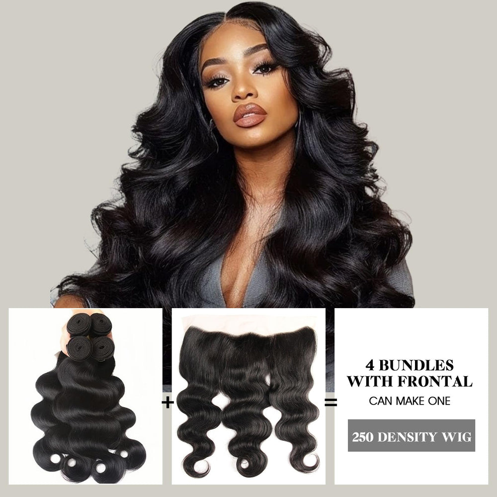 Aallinine Brazilian virgin Remy bundles look silky, soft, and tangle-free