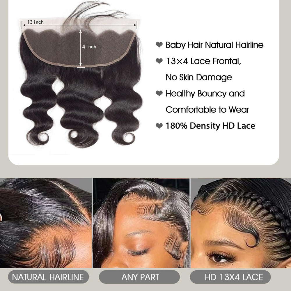 Aallinine 13x4 frontal with baby hairs creates a natural hairline illusion