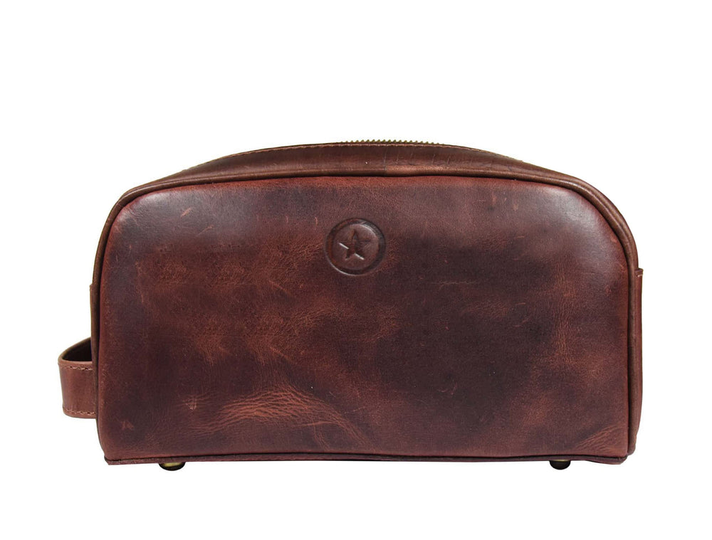 Aaron Leather Goods Vendimia Estilo genuine buffalo leather for long-lasting use.