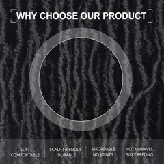 Aayubb faux locs 20inch pack7 bundle70g ready for a full-head look.