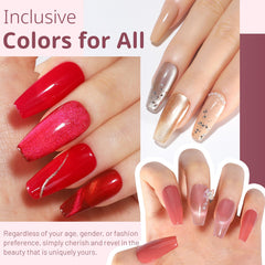 ABAC creme gel polish palette for ombre and stamping art on nails.