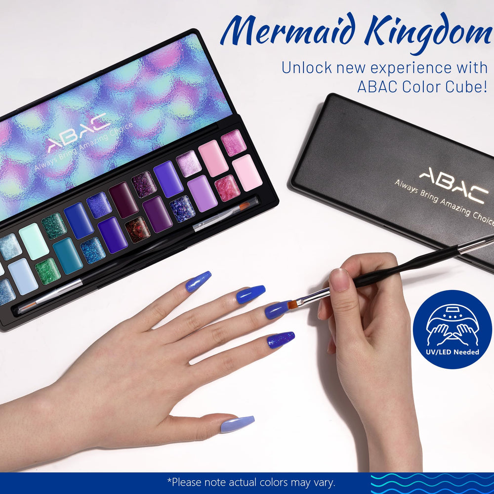 ABAC LED-compatible soak-off gel polish works with common home lamps.