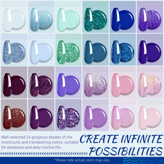 ABAC pro brush with detachable head enables precise gel application.