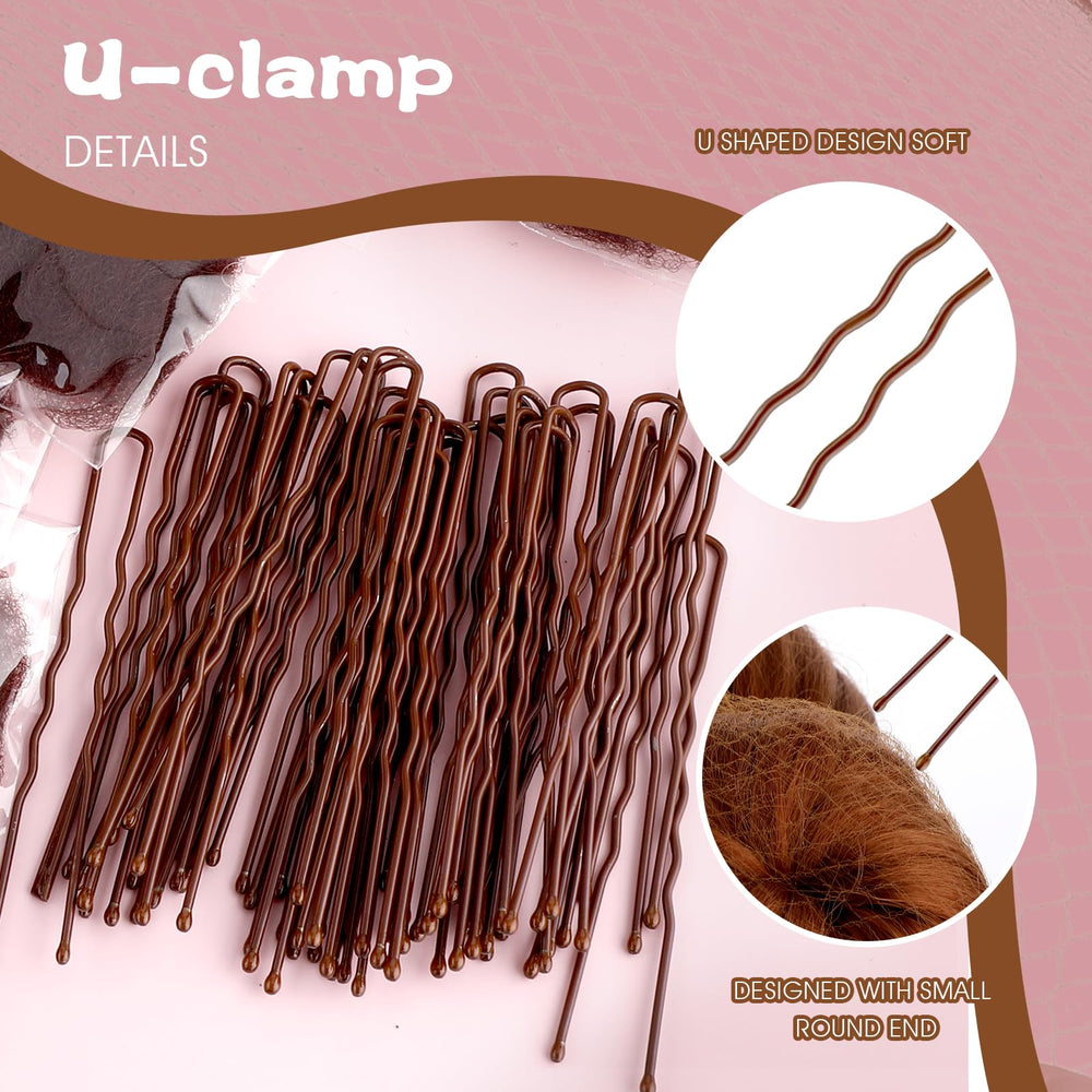 Abeillo brown bun net worn on head demonstrates secure fit