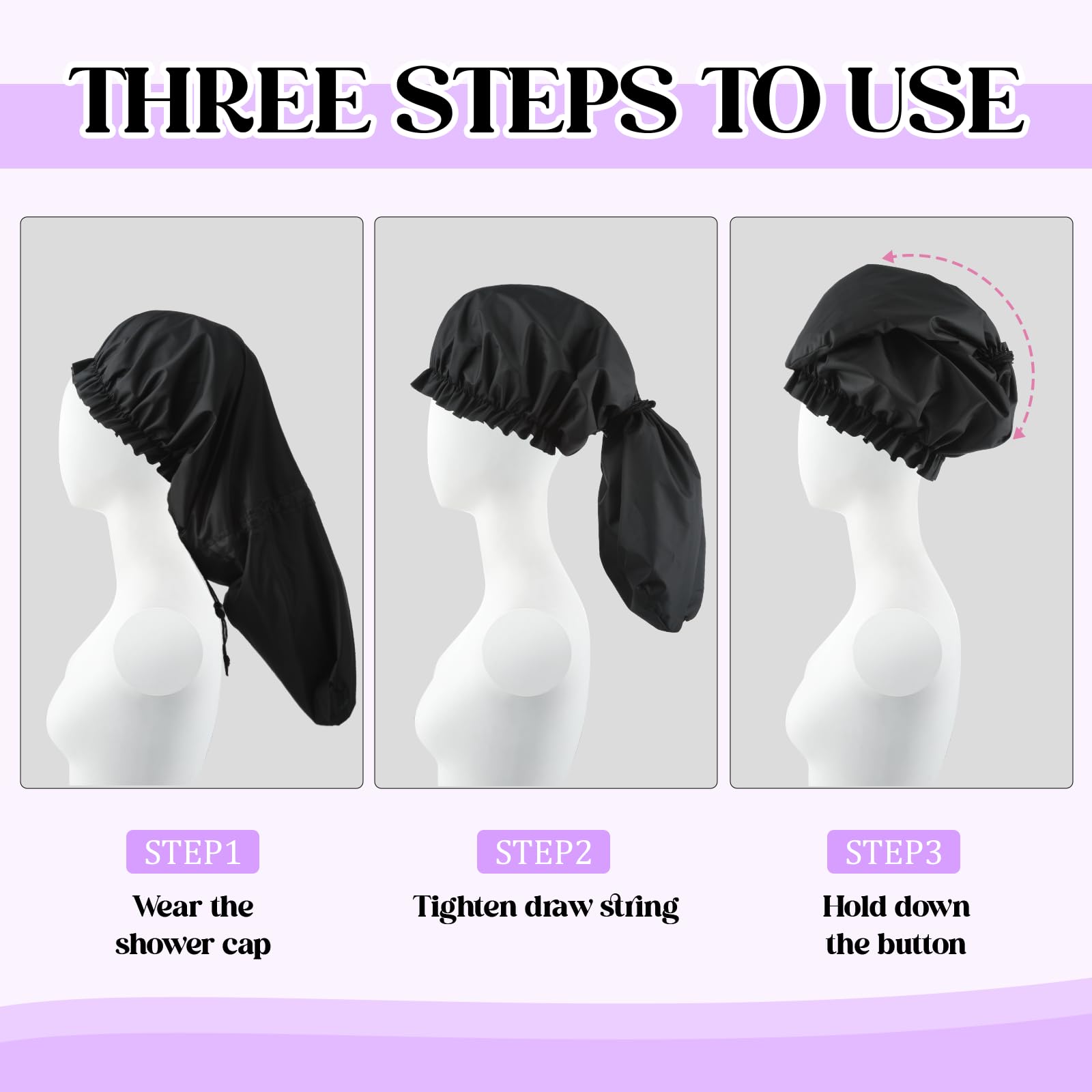 Abeillo long-hair cap ideal for braids and dreadlocks.
