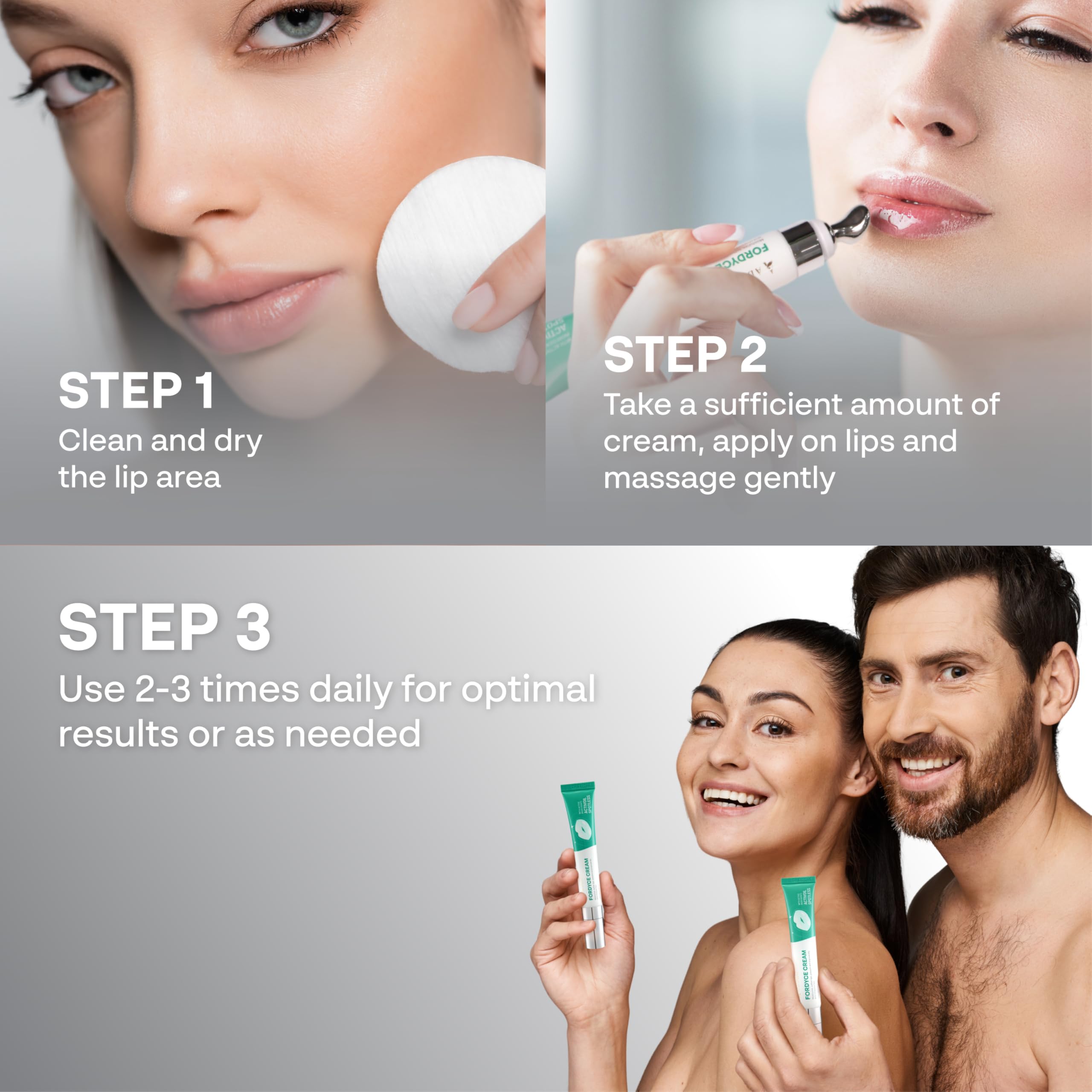 ABERA Fordyce Cream ceramide and vitamin E supports moisture barrier