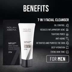 ABERA Nolan Daily Cleanser foam texture ready for cleansing.