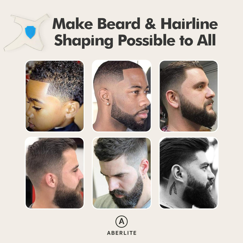 Aberlite barber pencils duo included for precise outlining before trimming.