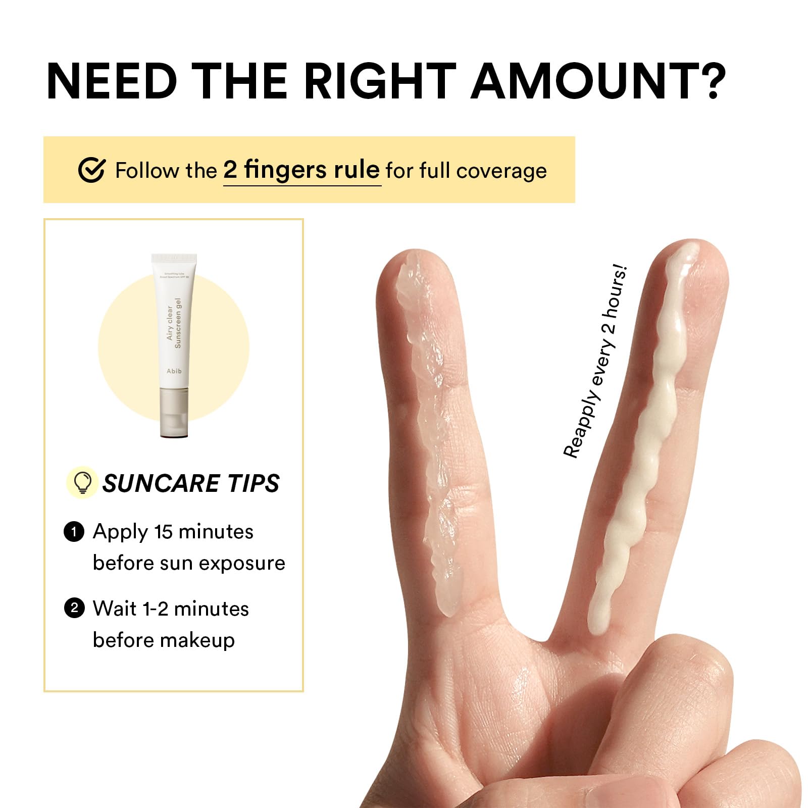 Abib Airy Clear Sunscreen Gel pores and texture refinement close-up.