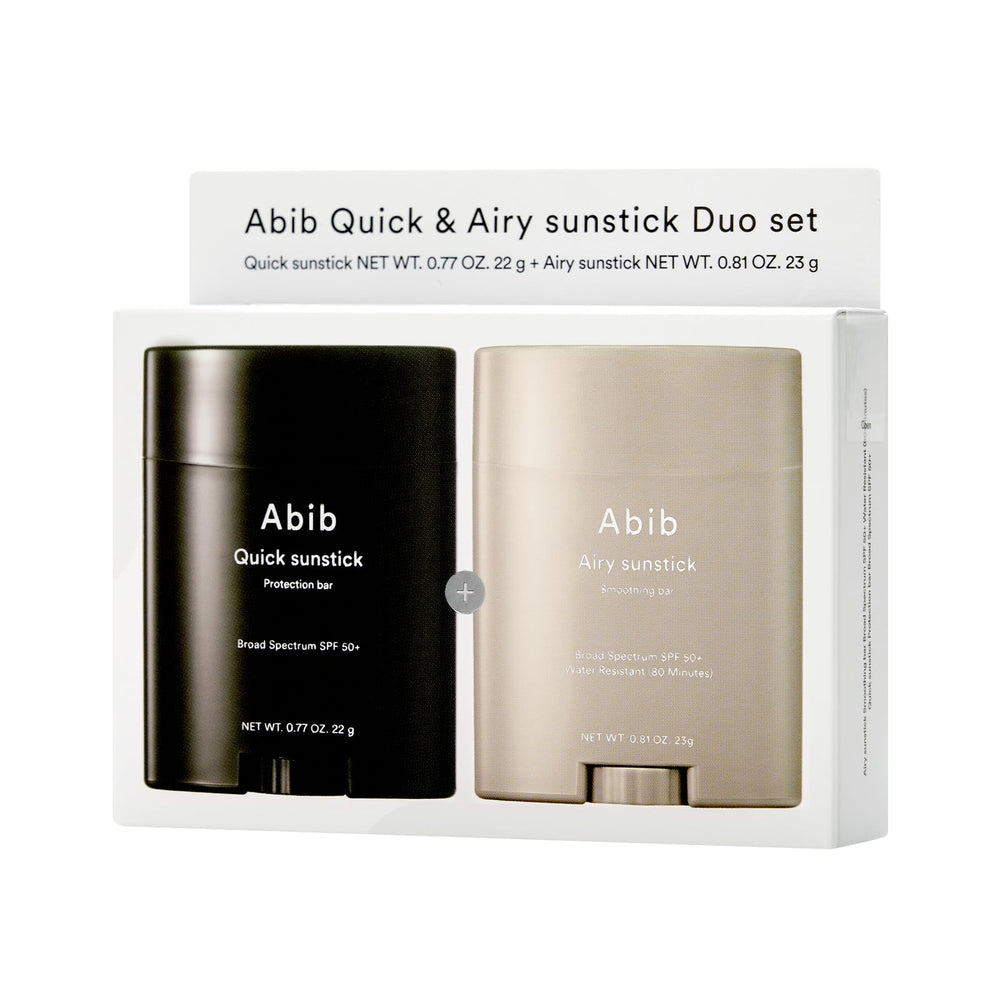 Abib Airy Quick Sunstick compact application for on-the-go sun protection.