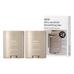 Abib Airy Sunstick SPF50+ clear application for quick, mess-free sun protection on the go.