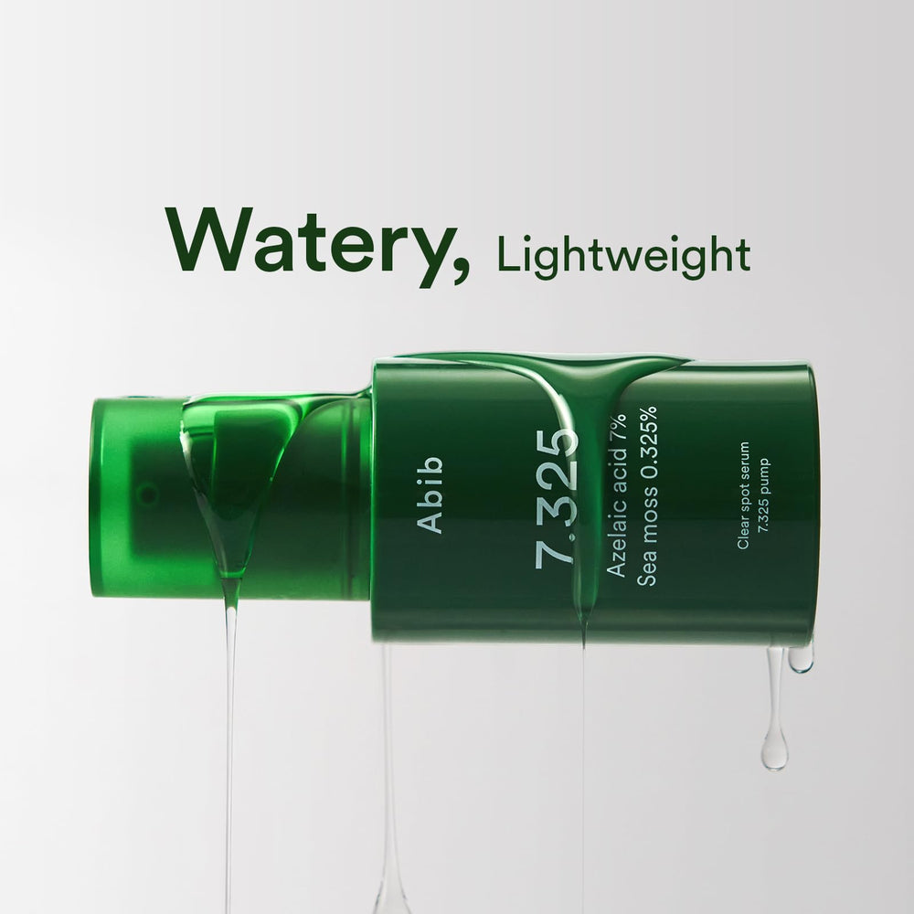 Abib Clear Spot Serum quick-absorbing lightweight texture on skin