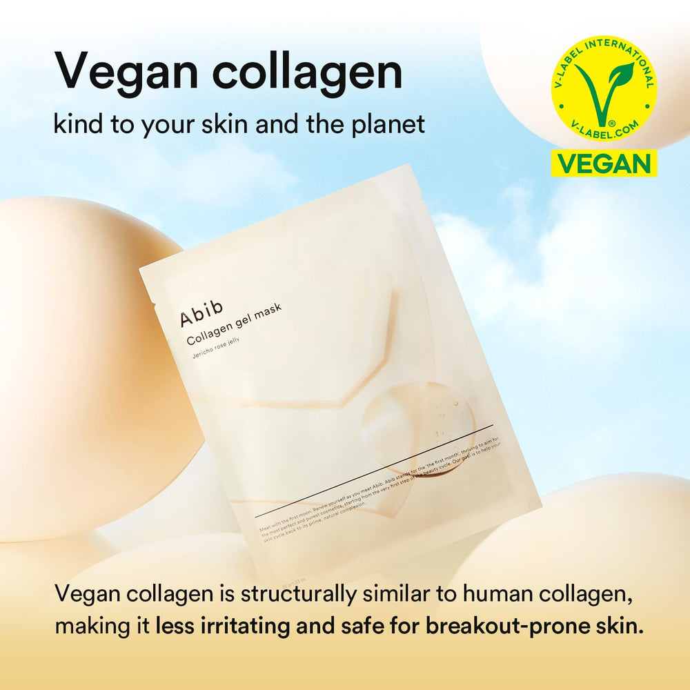 Abib Jericho Rose hydrogel mask provides cooling comfort during treatment.