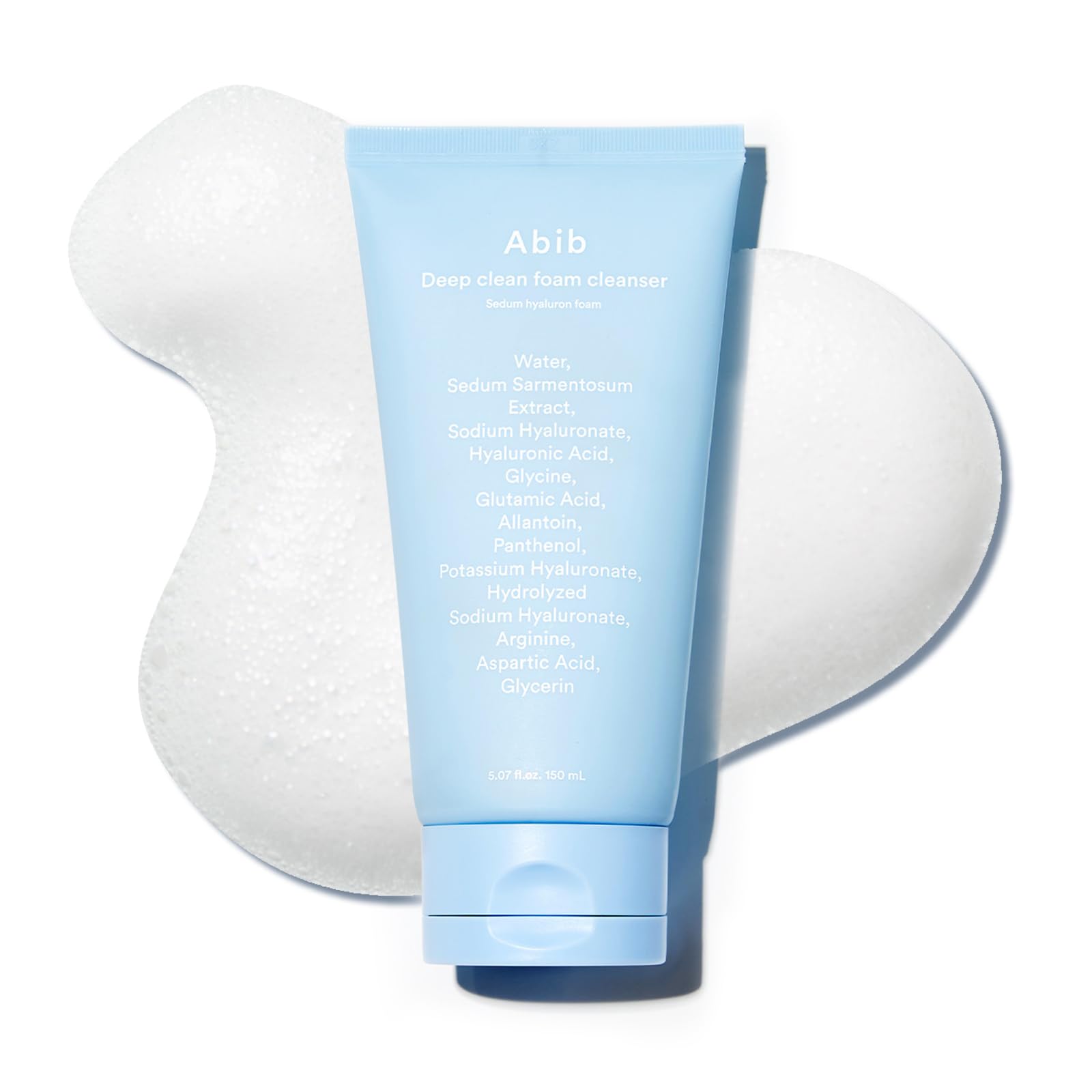 Abib Deep Clean Foam Cleanser bottle with hydrating foam