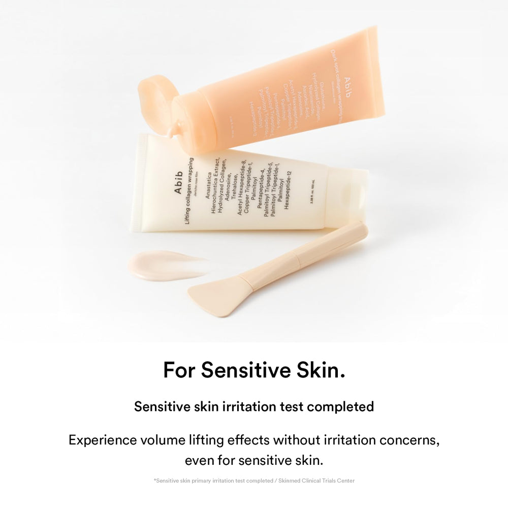 Abib dual-treatment masks flat lay layout