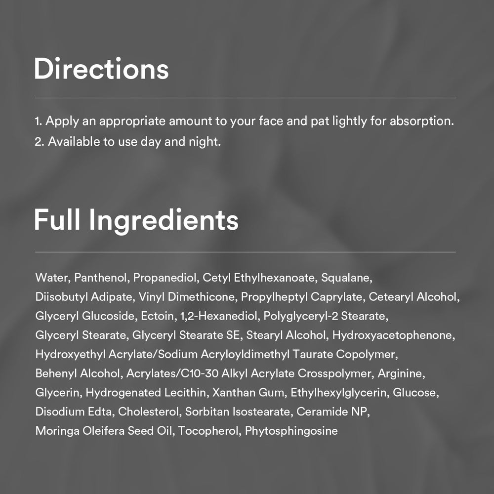Abib Ectoin Panthenol daytime use on skin demonstrates lightweight non greasy feel