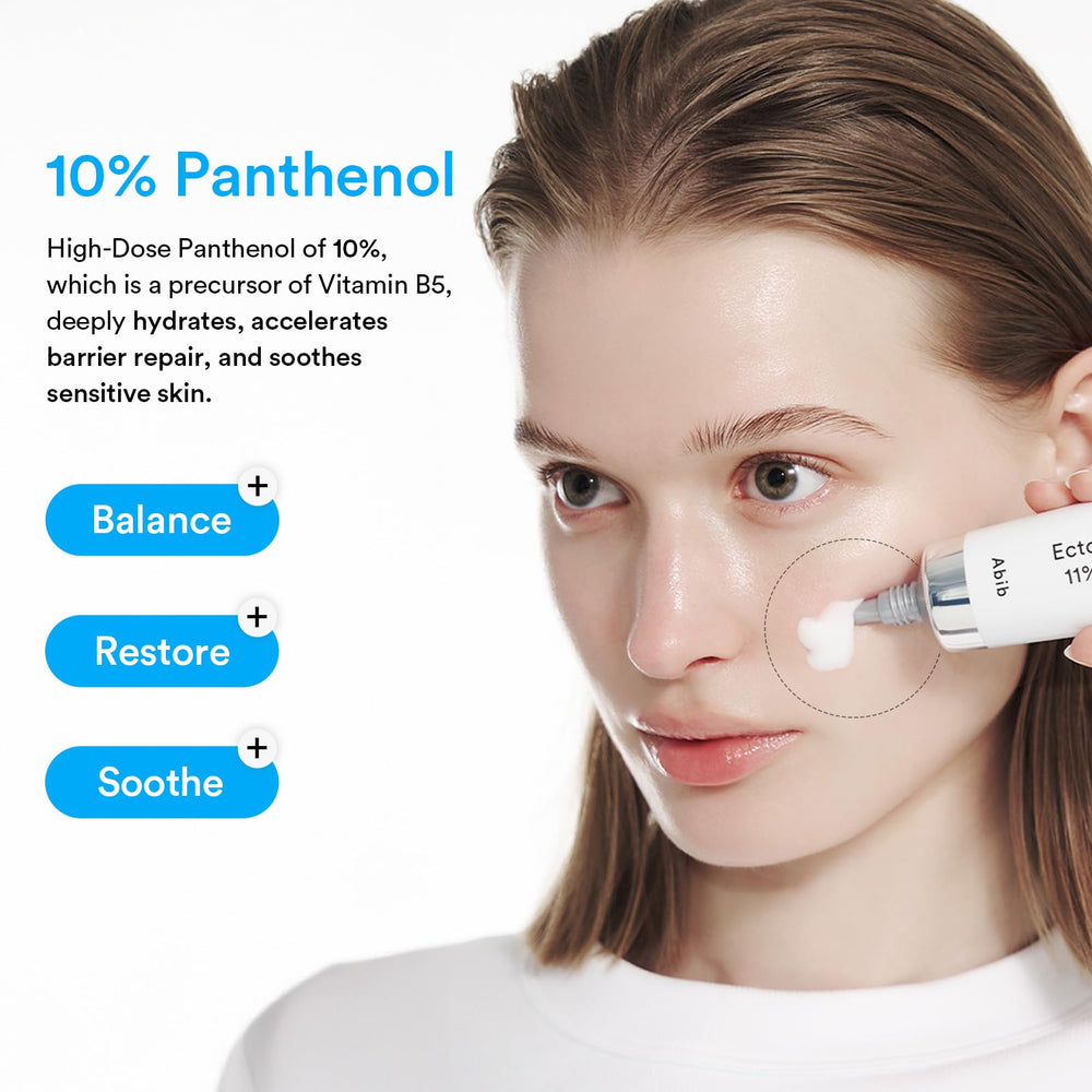 Abib Ectoin Panthenol night routine setup suggests night time hydration