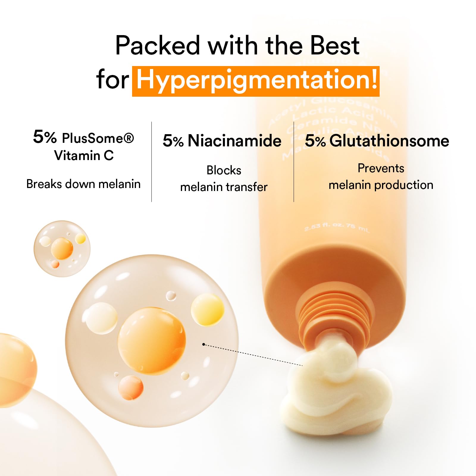Abib Glutathiosome Cream ingredients graphic emphasizes glutathione and antioxidants