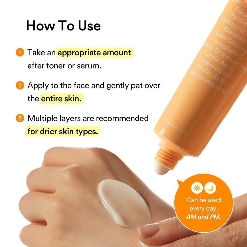 Abib Glutathiosome Cream inside-tube view showcases generous 2.53 oz size
