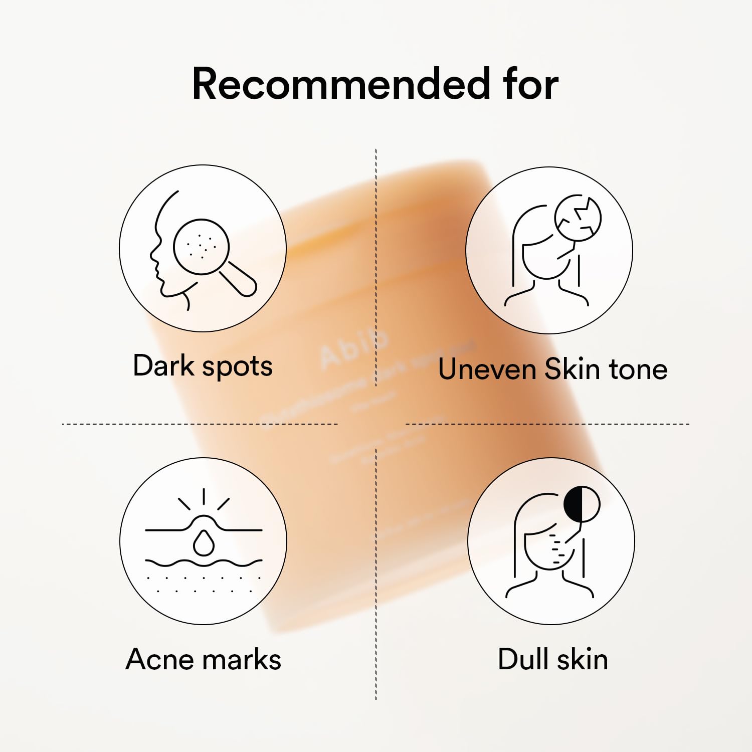 Abib Glutathiosome Dark Spot Pad hydration sheet delivers refreshed skin.