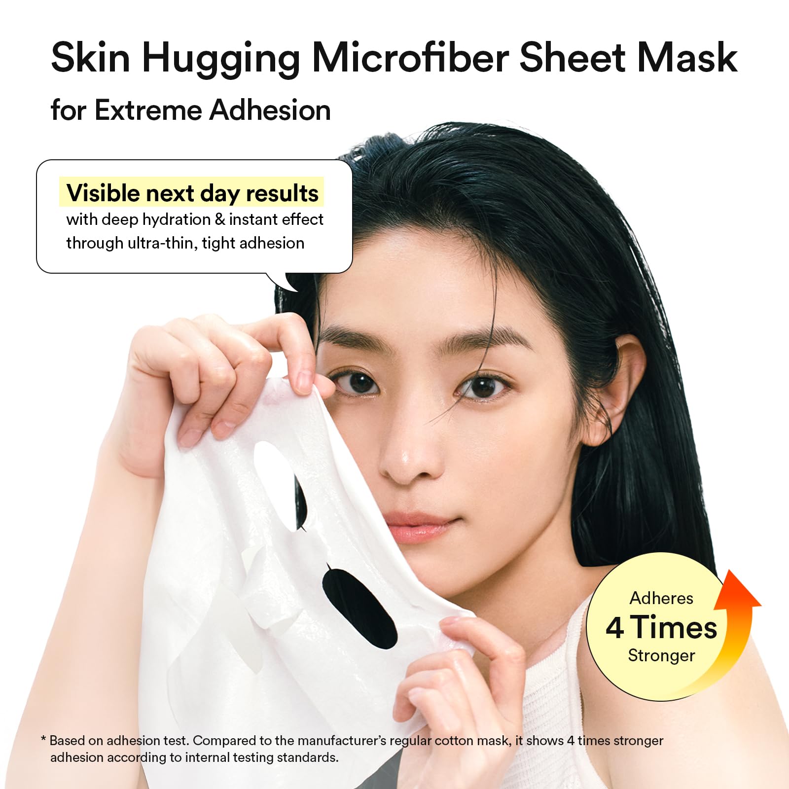 Abib Gummy Sheet Mask hydration jelly-essence visual indicates lasting moisture.