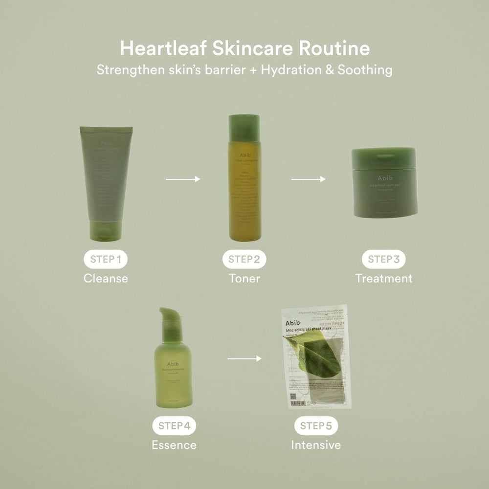 Abib Heartleaf Calming Toner after-cleansing routine—easy to integrate.