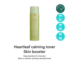Abib Heartleaf Calming Toner swirl texture—lightweight, fast-absorbing hydration.